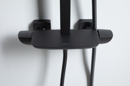 Душевая стойка Allen Brau Infinity 5.21030-31 настенная цвет черный