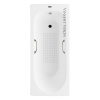 Ванна чугунная Vinsent Veron Soissons VCN1707042H/VH0012BR-AS 170х70 пристенная прямоугольная с ножками с ручками