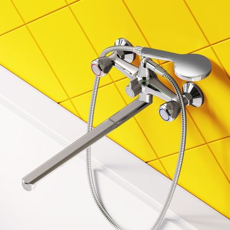 Смеситель для ванны и душа Dorff Modern D7095000 настенный хром