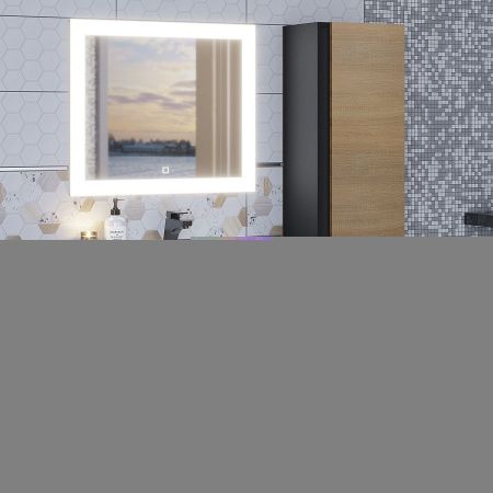 Тумба с раковиной Uperwood Barsa 293020547 70х50 цвет коричневый/черный