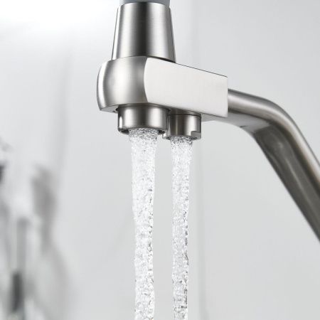 Смеситель для кухни Shevanik S968L на мойку сатин