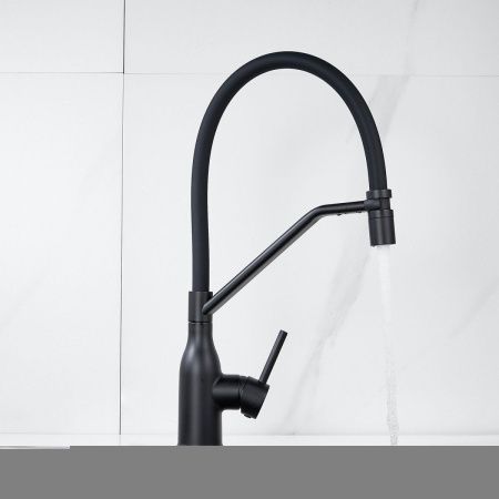 Смеситель для кухни Shevanik S343H-3 на мойку черный