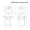 Кухонная мойка Ulgran Quartz Under 400-01 45х45 цвет белый