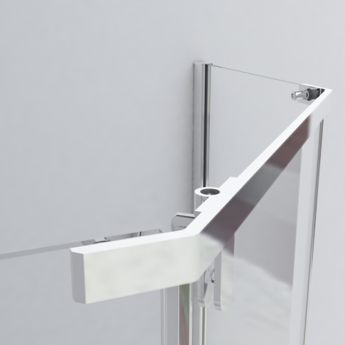Душевой уголок Vincea Stresa VSP-1S900CLGM 90х90 стекло прозрачное профиль вороненая сталь - фото 3