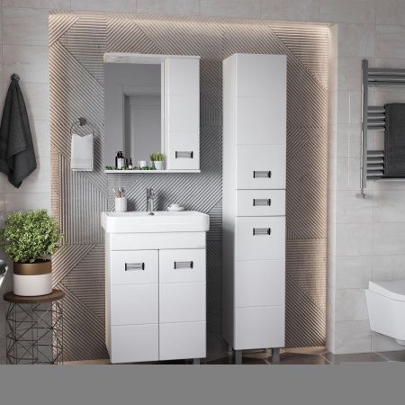 Шкаф-пенал Onika Балтика 403214 30х190 напольный цвет белый