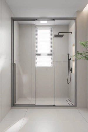 Душевая дверь Veconi Premium Prato 300 PR3/R-100-01-GR-C4 100х200 стекло прозрачное профиль графит