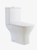 Унитаз напольный с бачком Taliente Elegante Vortex EL45055 белый с сиденьем безободковый смыв торнадо