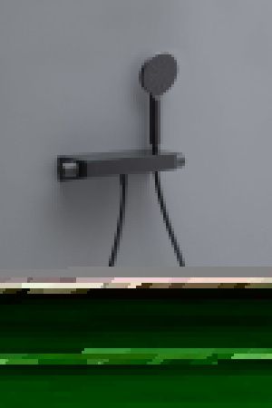 Смеситель для душа Allen Brau Fantasy 5.11002-31 настенный черный с термостатом