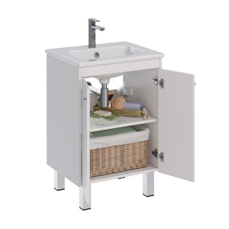 Тумба под раковину LeMark Romance LM07R60T 60х50 напольная цвет белый