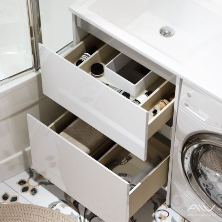 Тумба с раковиной Alavann Soft ALV0994000 120х50 напольная цвет белый