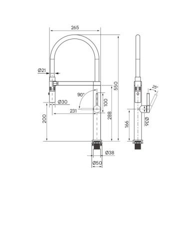 Смеситель для кухни Paulmark LEADER Le214101-BS на мойку никель