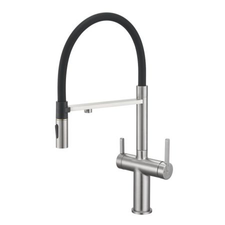 Смеситель для кухни Rose R458L на мойку сатин