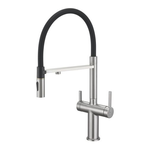 Смеситель для кухни Rose R458L на мойку сатин - фото 2