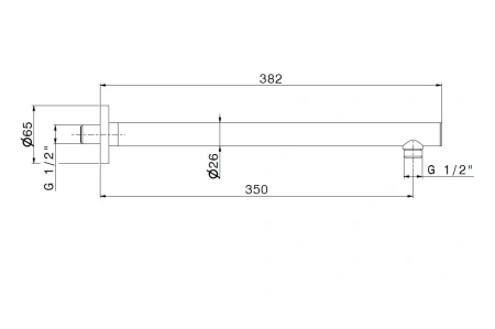 Кронштейн для верхнего душа Kerama Marazzi OLE 27670KM.01.093 черный