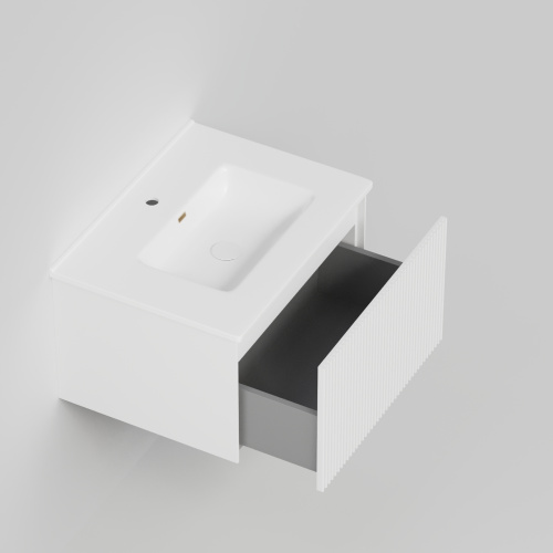 Тумба под раковину La Fenice Terra FNC-01-TER-B-60 59х45х35 подвесная цвет белый матовый - фото 2