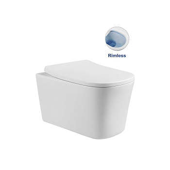 Унитаз подвесной Vincea Arco VT1-36 белый с сиденьем микролифт безободковый душевой смыв