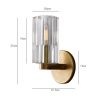Бра Delight Collection Wall lamp (Валл ламп) 8816W gold/clear