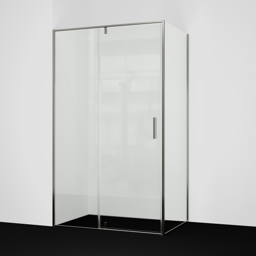 Душевой уголок WasserKRAFT Spree 14P 14P07 120х90 стекло прозрачное профиль никель без поддона - фото 2