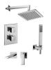 Душевая система Paffoni Elle KITLEQ518CR105 встраиваемая в стену цвет хром с термостатом