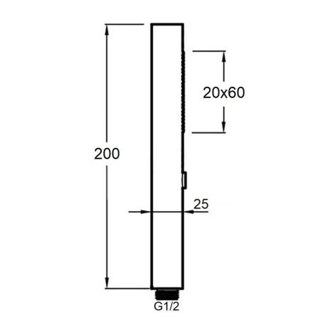 Душевая лейка Orange LM08cr цвет хром