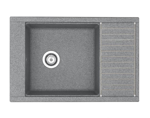 Мойка кухонная Aquaton Делия 1A715132DE230 78х51 цвет серый
