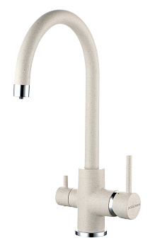 Смеситель для кухни Paulmark ESSEN Es213211-328 на раковину бежевый без термостата