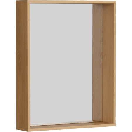 Зеркало в ванную Aqwella Y BAS0207DZ 75х14 цвет коричневый