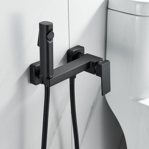 Гигиенический душ со смесителем Shevanik S96H S9605H-1 черный - фото 5