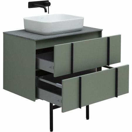 Тумба под раковину Allen Brau Reality 1.32005.CGM 80х50 подвесная цвет зеленый