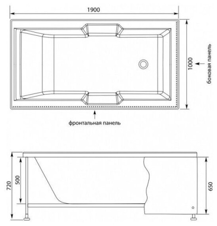 Экран боковой Aquanet Vega 00145088