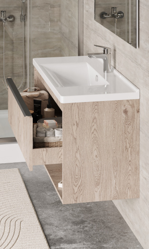 Раковина Santek Миранда 100 см WH302249 накладная цвет белый - фото 4