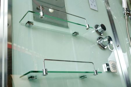 Душевая кабина AvaCan V9015 90х90 квадратная с крышей ориентация универсальная