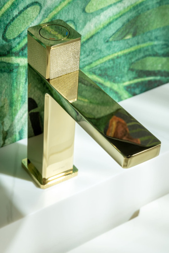 Смеситель автоматический Boheme Quad 159-G на раковину золото - фото 2