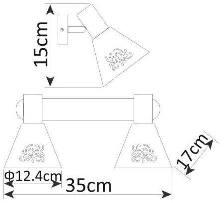 Спот Arte Lamp Cono (Цоно) A5218AP-2WG