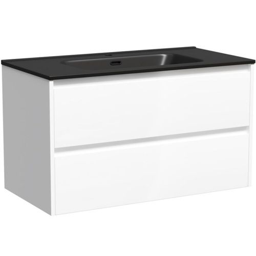 Тумба под раковину Sancos Libra LB90W 90х50 подвесная цвет белый - фото 2