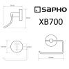 Бумагодержатель Sapho X-ROUND BLACK XB700