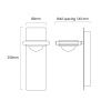 Светильник настенный Delight Collection Wall lamp (Валл ламп) MT9108-1W gun black