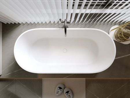 Ванна из искусственного камня Timo KIARA KIARA1680 170х75 отдельностоящая овальная