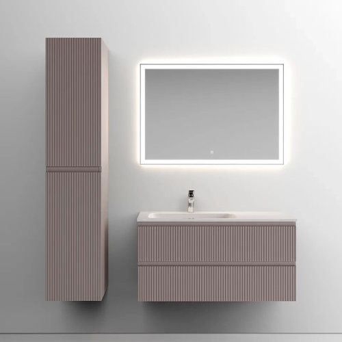 Тумба под раковину Sancos SNOB T SNT100LSM 100х40 подвесная цвет бежевый - фото 3