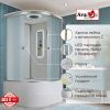 Душевая кабина AvaCan D D5090LED 90х90 четверть круга с крышей ориентация универсальная