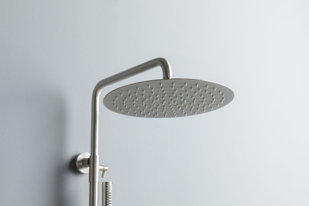 Душевая стойка Allen Brau Fantasy 5.11001-BN настенная цвет никель с термостатом