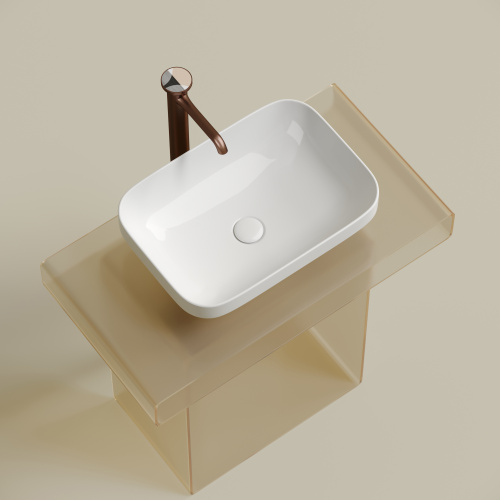 Раковина Ceramica Nova ELEMENT 50 см CN6055 накладная цвет белый - фото 2