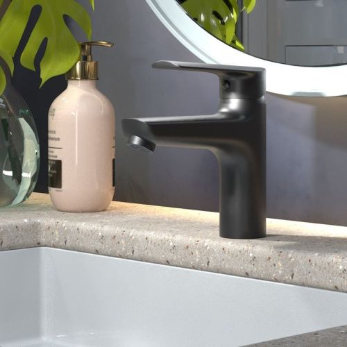 Смеситель Esko Lagos Black LG26B на раковину черный - фото 4