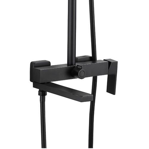 Душевая стойка BELZ B613 B24613-7 настенная цвет черный - фото 3