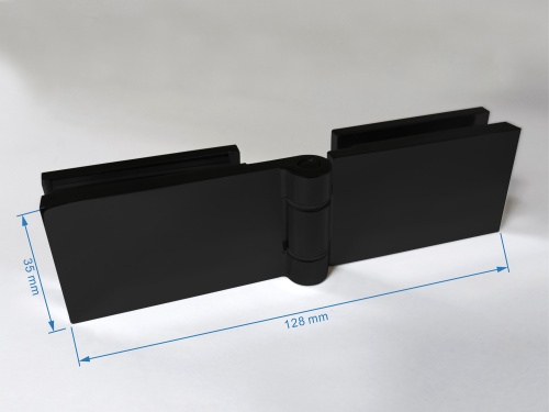 Душевая дверь Abber Zart AG08120B 120х195 стекло прозрачное профиль черный - фото 5