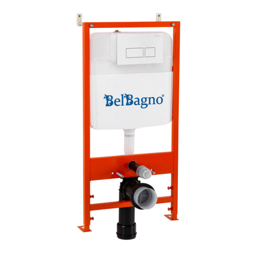 Комплект унитаз с инсталляцией с клавишей смыва BelBagno SFERA-R BB046CHR/SC/BB026/BB042BL - фото 2