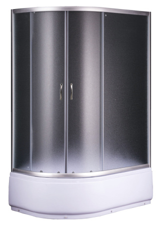Душевой уголок Loranto SUNWAY CS-827HR (аналог CS-1285) 120*80*195 120х80 стекло матовое профиль хром глянцевый с поддоном