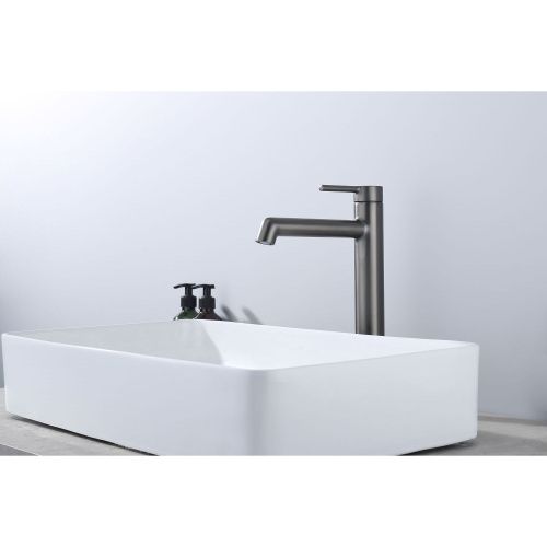 Смеситель Raglo R20 R20.15.09 на раковину серый - фото 3