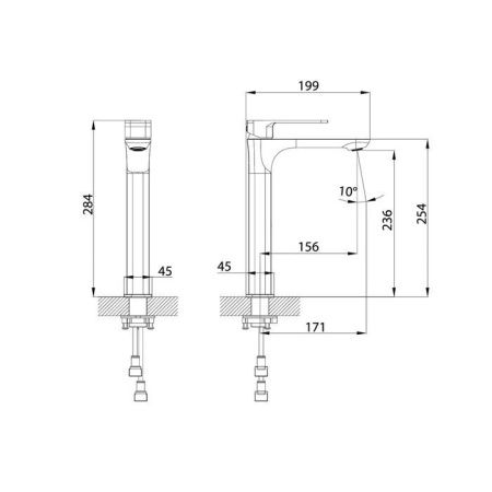 Смеситель IDDIS Slide SLIWT01i01 на столешницу белый