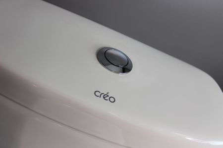 Унитаз напольный с бачком Creo Сeramique PROJECT COMBO-PR1002X белый с сиденьем с микролифт душевой смыв